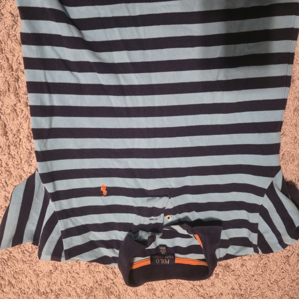 Polo by Ralph Lauren Kids Striped Blue and Navy Polo Shirt